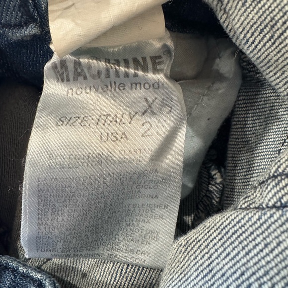 Machine Nouvelle Mode Women’s Denim Crop Y2K Overalls - Picture 3 of 12